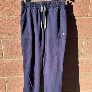 FIGS High Waisted Yola Skinny Scrub Pant Navy Medium Tall M/T